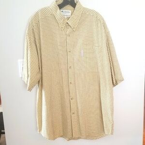Columbia mens shortsleeve shirt button down collared sz XXL